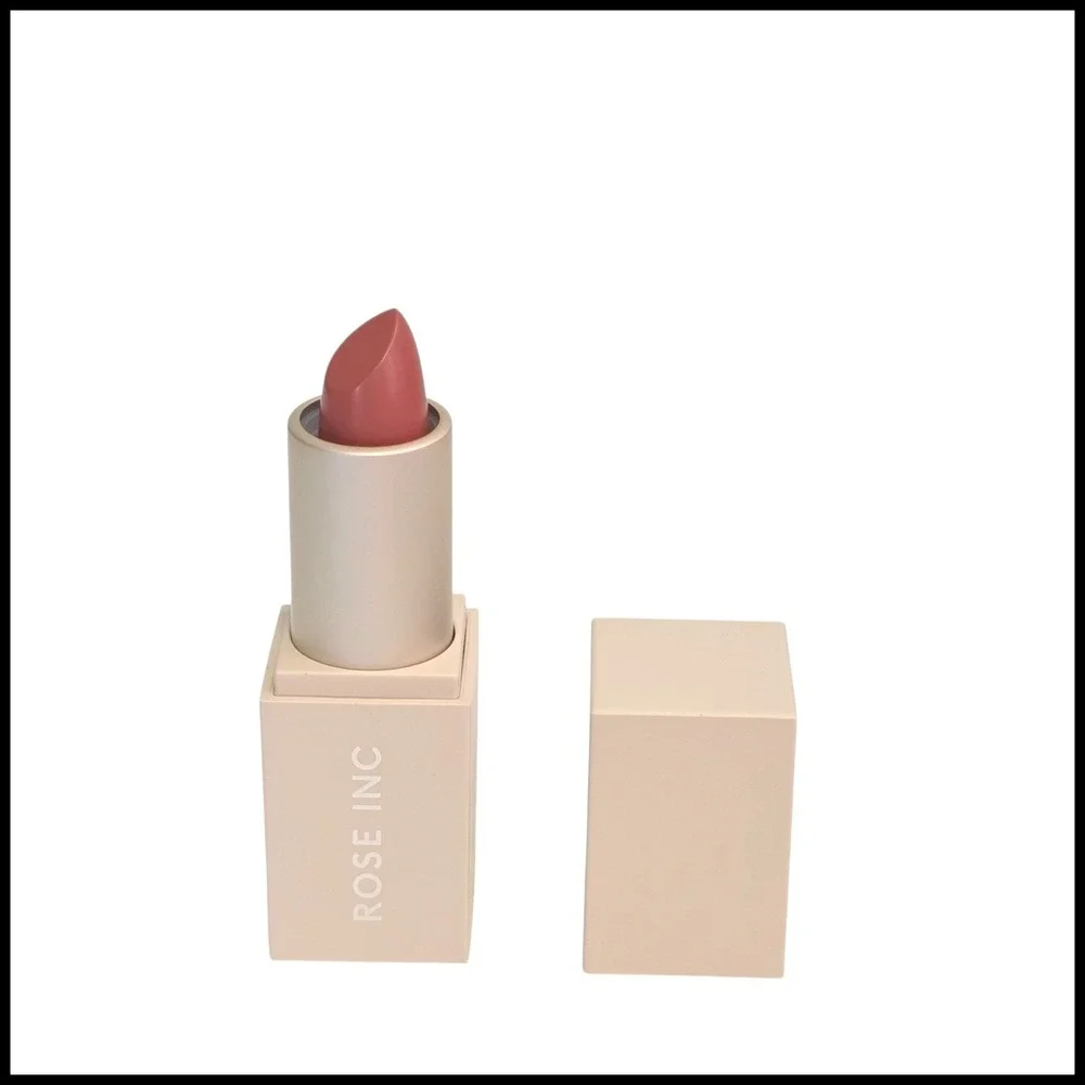 Rose Inc Satin Lip Color Lipstick Poetic 1.2g 0.04oz Made in Italy Mauve Rose